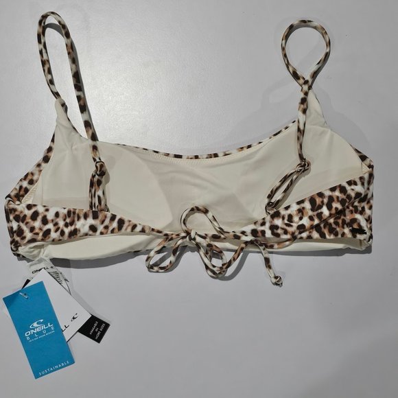 O'Neil  Leo Surfside Animal-Print Bikini Swim Top - Picture 6 of 9
